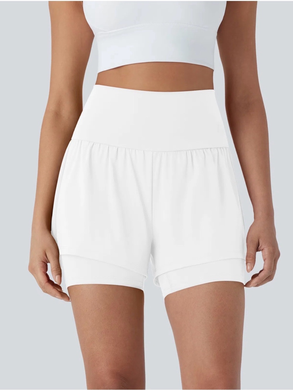 HALARA - SoftlyZero™ Airy Super High Waisted 2-in-1 InstantCool Yoga Shorts 5"